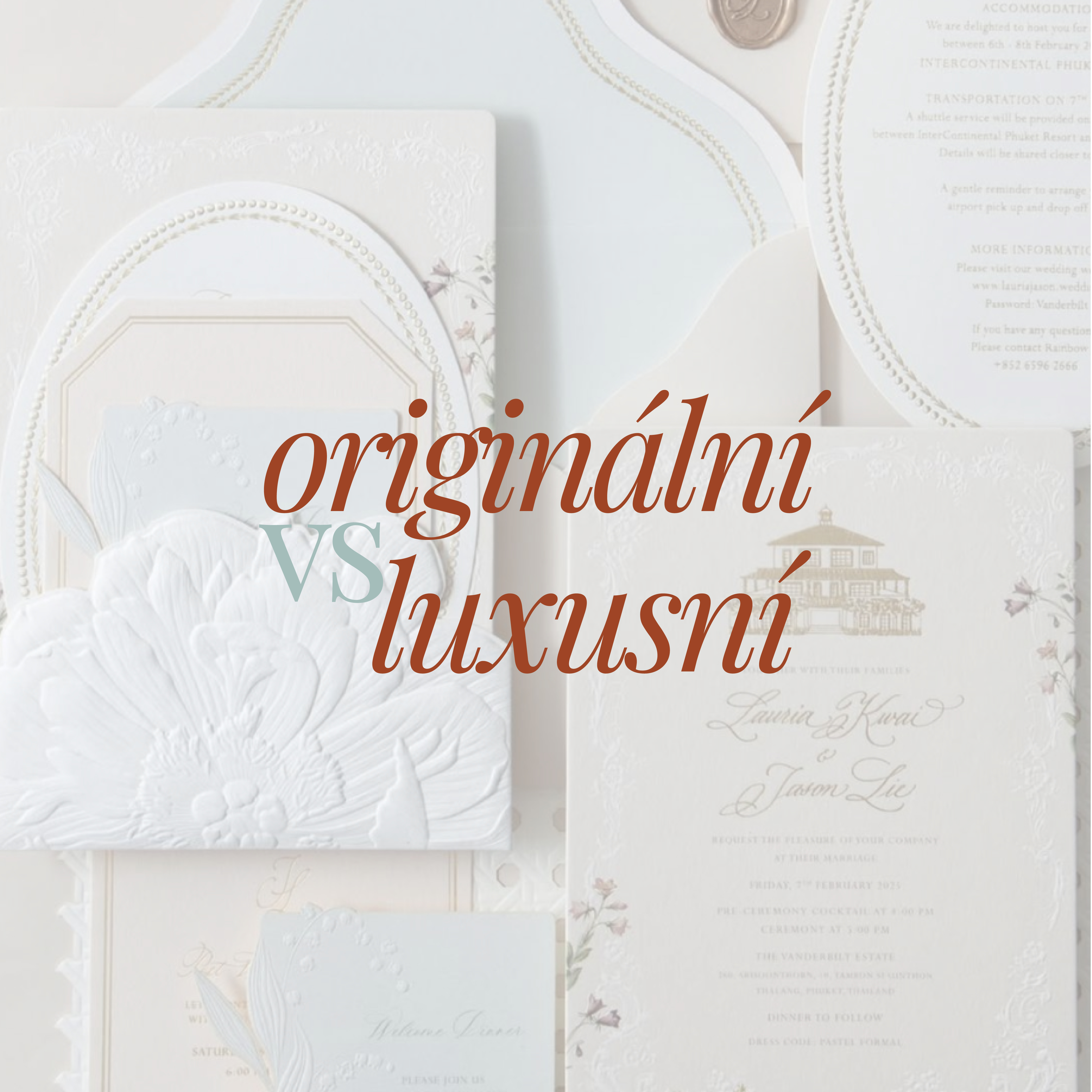 Originální vs luxusní svatební oznámení: co je rozdíl a kdy se to vyplatí